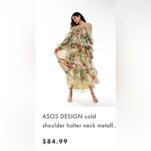 ASOS Floral Midi Dress - Multicolor